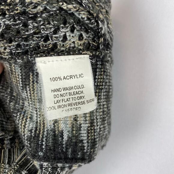 Susan Lawrence Space Dyed Loose Knit Belted Duster Cardigan Large - Picture 8 of 9